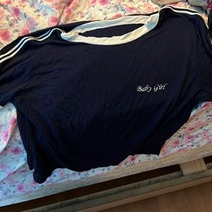 A short sleeve large shirt for women.